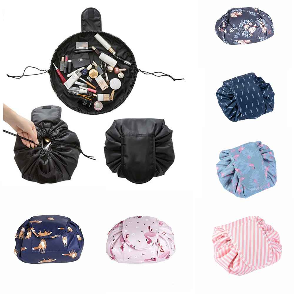 Drawstring Makeup Bag Toiletry Organizer Womens Portable Folding Travel Cosmetic Bags Storage Pouch Lazy Twill Cases Large Capacity, Color
Drawstring Makeup Bag Toiletry Organizer Womens Portable Folding Travel Cosmetic Bags Storage Pouch Lazy Twill Cases Large Capacity, Color