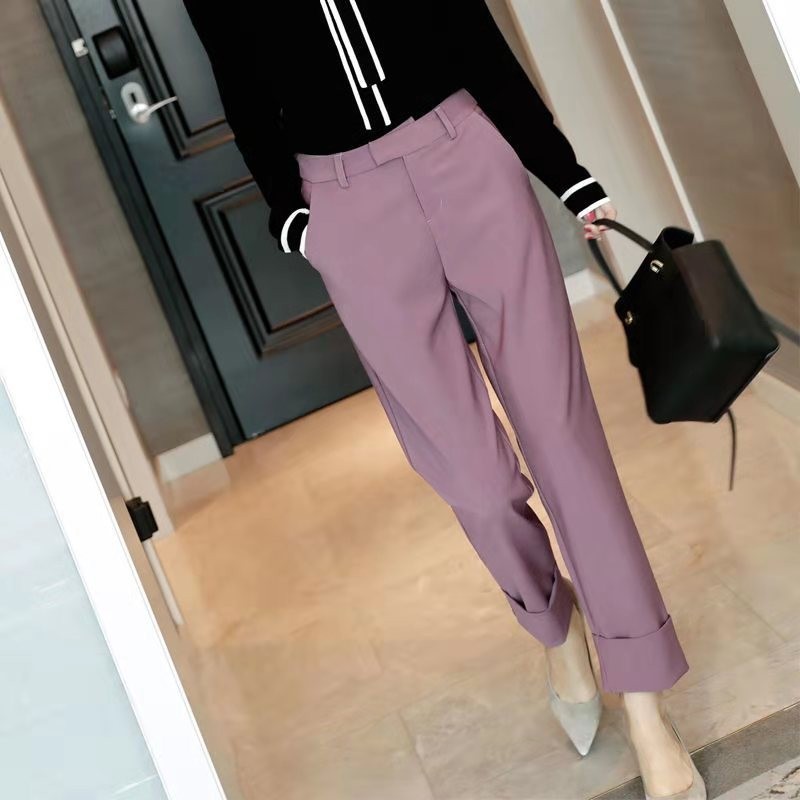 Women's Jeans Arrival Summer Women Casual Loose Zipper Fly Waist Ankle-length Pants All-matched Elegance Straight Suit Pant W320 V, Purple
Women's Jeans Arrival Summer Women Casual Loose Zipper Fly Waist Ankle-length Pants All-matched Elegance Straight Suit Pant W320 V, Purple