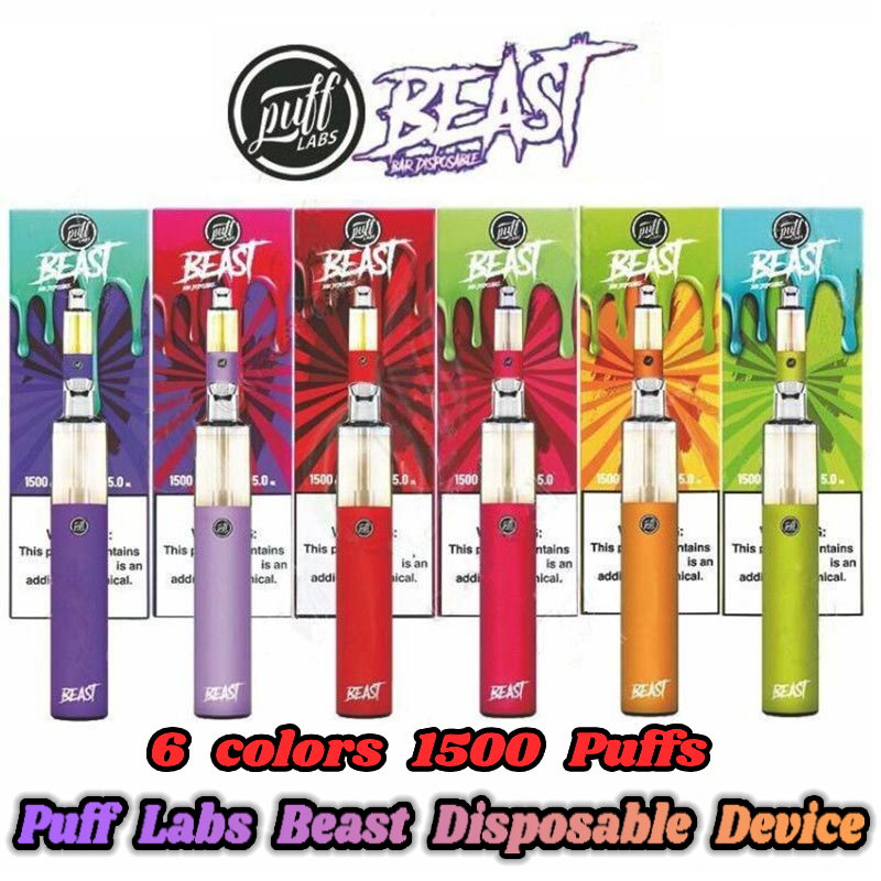Puff labs BEAST 1500 puffs e Cigarette With Vaporizers Pen Atomizer Empty Disposable Device Kits Bar Plus Bang XXL Wholesale
Puff labs BEAST 1500 puffs e Cigarette With Vaporizers Pen Atomizer Empty Disposable Device Kits Bar Plus Bang XXL Wholesale