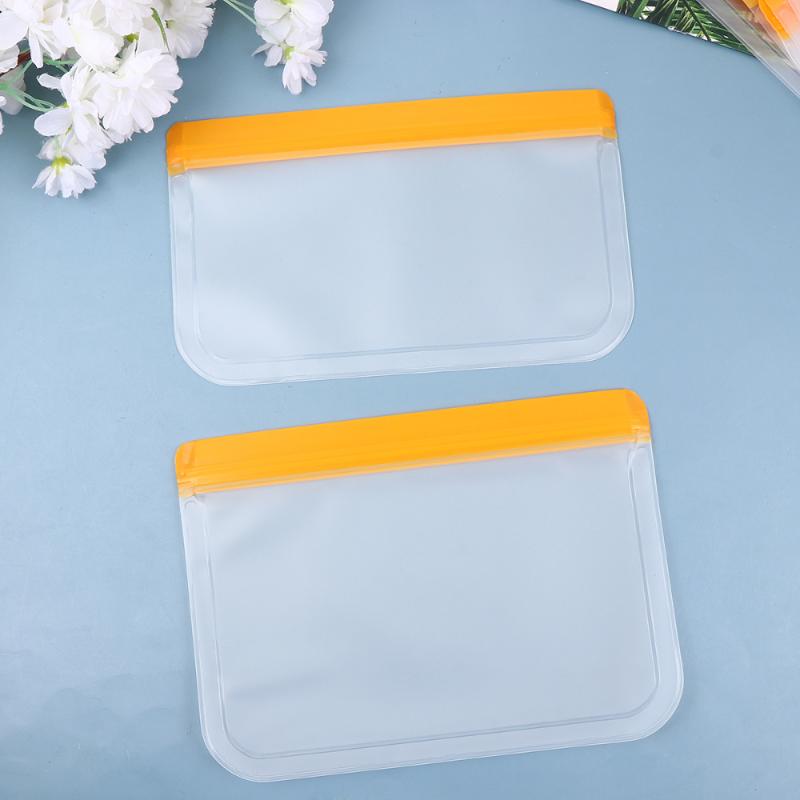 12pcs PEVA Flat Sealed Bag Freshness Protection Package Self Sealing Storage For Fruit Vegetable Orange (5pcs Size 2, 5 Colanders & Str Stra