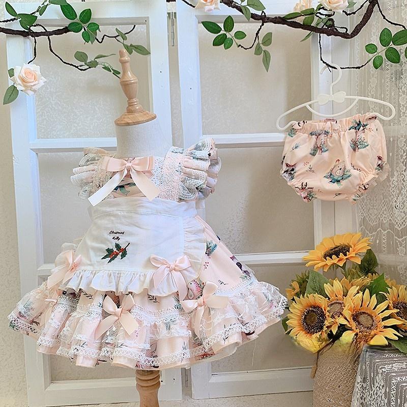 Girl's Dresses 3pcs Spanish Children Princess Dress Eid Lolita's Birthday Vitange Girls Maid 0-6years Flower Girl, Red;yellow
Girl's Dresses 3pcs Spanish Children Princess Dress Eid Lolita's Birthday Vitange Girls Maid 0-6years Flower Girl, Red;yellow