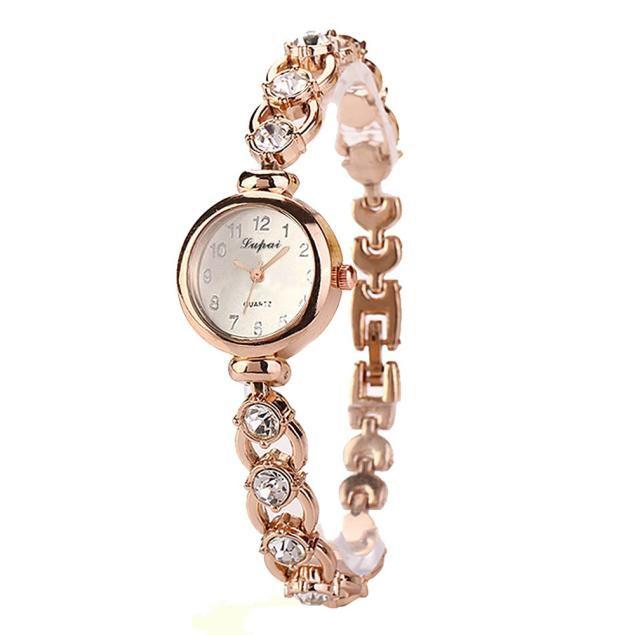 Wristwatches Ladies' Watch Bracelet With Diamond-set Strap Thin Small And Exquisite Dial Fashion Gentle Versatile, Gold
Wristwatches Ladies' Watch Bracelet With Diamond-set Strap Thin Small And Exquisite Dial Fashion Gentle Versatile, Gold