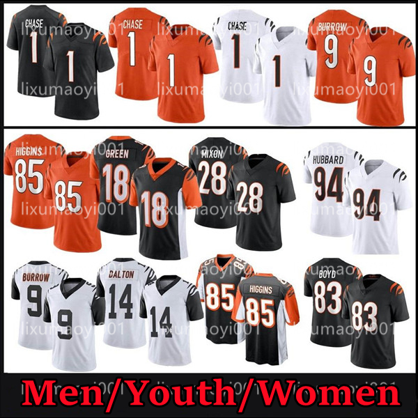 2021 Mens 1 Ja'Marr Chase 9 Joe Burrow jersey 28 Mixon 85 Tee Higgins High quality stitched jerseys, Black;red
2021 Mens 1 Ja'Marr Chase 9 Joe Burrow jersey 28 Mixon 85 Tee Higgins High quality stitched jerseys, Black;red