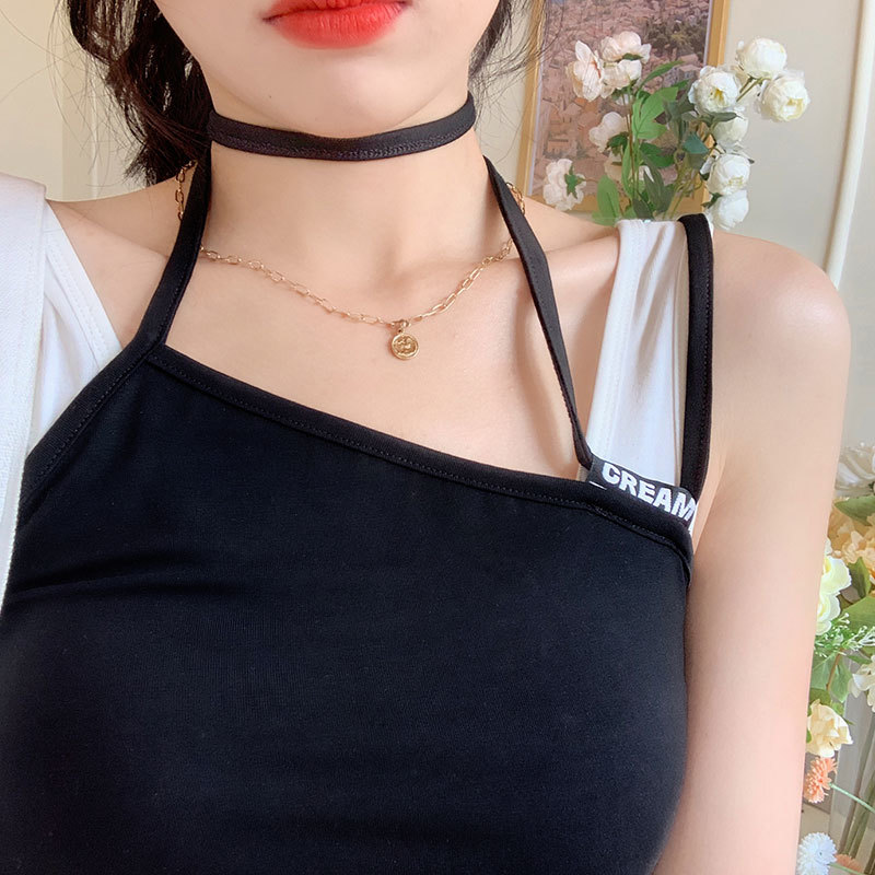 3 colors women korean style slim sleeveless summer tank tops halter crop tops camis vest women (X1470 210423