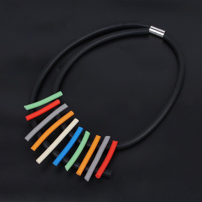 Pendant Necklaces Steampunk Rainbow Choker Necklace Statement Multicolor Rubber Rope For Women Streetwear Clothes Jewellery Rare Things
Pendant Necklaces Steampunk Rainbow Choker Necklace Statement Multicolor Rubber Rope For Women Streetwear Clothes Jewellery Rare Things