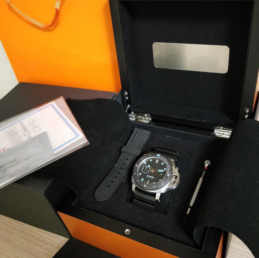 Factory WATCH sells 47mm Black Face Rubber Strap Super P 799 Mechanical Automatic Movement Fashion Mens Watches With Origina Box, 01
Factory WATCH sells 47mm Black Face Rubber Strap Super P 799 Mechanical Automatic Movement Fashion Mens Watches With Origina Box, 01
