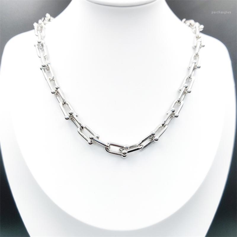 Chains Necklace For Women 925 Original Classic 3 Styles U Shaped Chain Re-Engraved High End Girl Lover Jewelry Gift, Silver
Chains Necklace For Women 925 Original Classic 3 Styles U Shaped Chain Re-Engraved High End Girl Lover Jewelry Gift, Silver