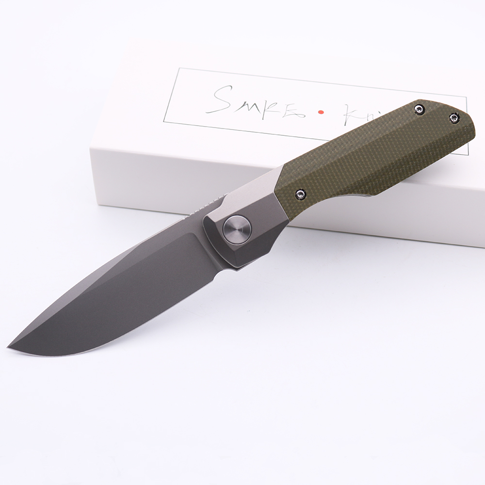 Fast Shipping SMKE Knives Custom Synapse Pocket Folding Knife M390 Blade Green Micarta + Titanium Handle Survival Tactical Tools
Fast Shipping SMKE Knives Custom Synapse Pocket Folding Knife M390 Blade Green Micarta + Titanium Handle Survival Tactical Tools