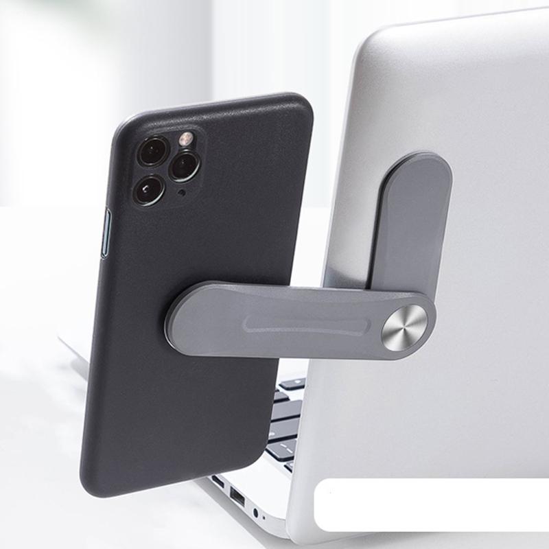Cell Phone Mounts & Holders Laptop Mobile Holder Adjustable Side Mount Clip Magnetic Computer Expansion Bracket Foldable Shrink Cellphone St