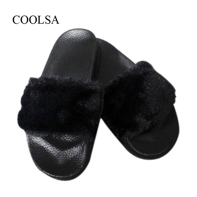 Women's Winter Flat Home Fur Slippers Non-slip Warm Indoor Cotton Solid Outdoor Plush Women Flip Flops, Black
Women's Winter Flat Home Fur Slippers Non-slip Warm Indoor Cotton Solid Outdoor Plush Women Flip Flops, Black