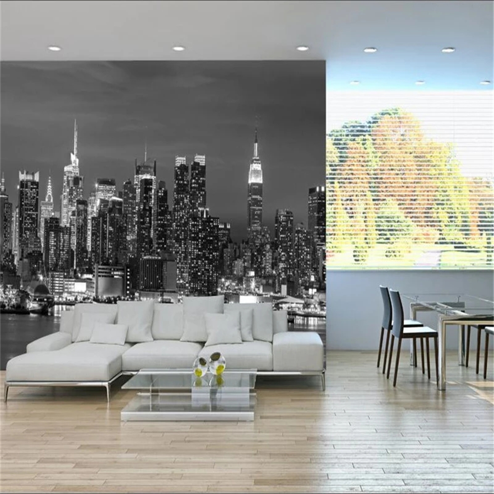 Custom 3D wallpaper New York Landscape photo Mural Large living room bedroom backdrop painting decorate Waterproof