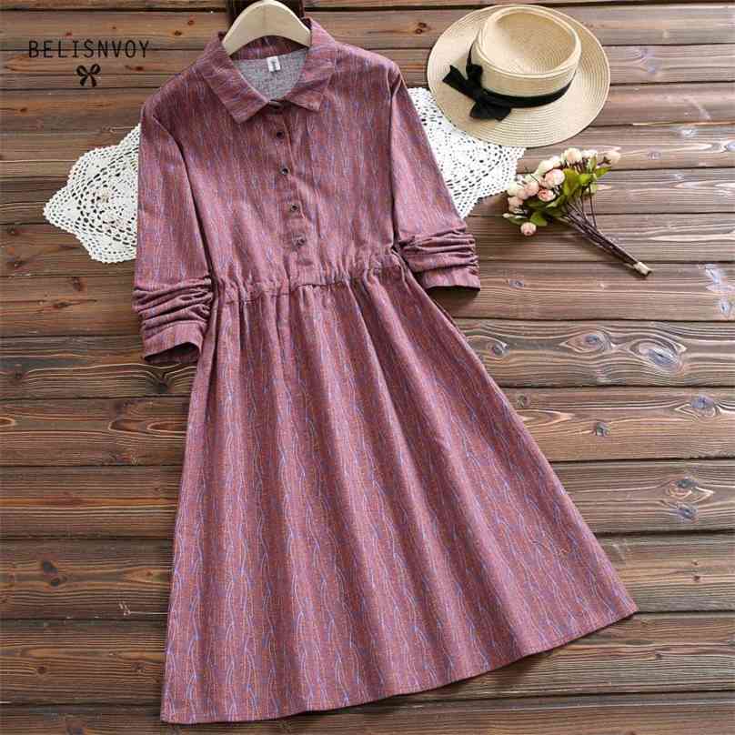 Mori Girl Autumn Spring Women Dresses Turn-Down Colalr Floral Printed Casual Loose Vestidos Long Sleeve Cotton Vintage Dress 210520, Green
Mori Girl Autumn Spring Women Dresses Turn-Down Colalr Floral Printed Casual Loose Vestidos Long Sleeve Cotton Vintage Dress 210520, Green