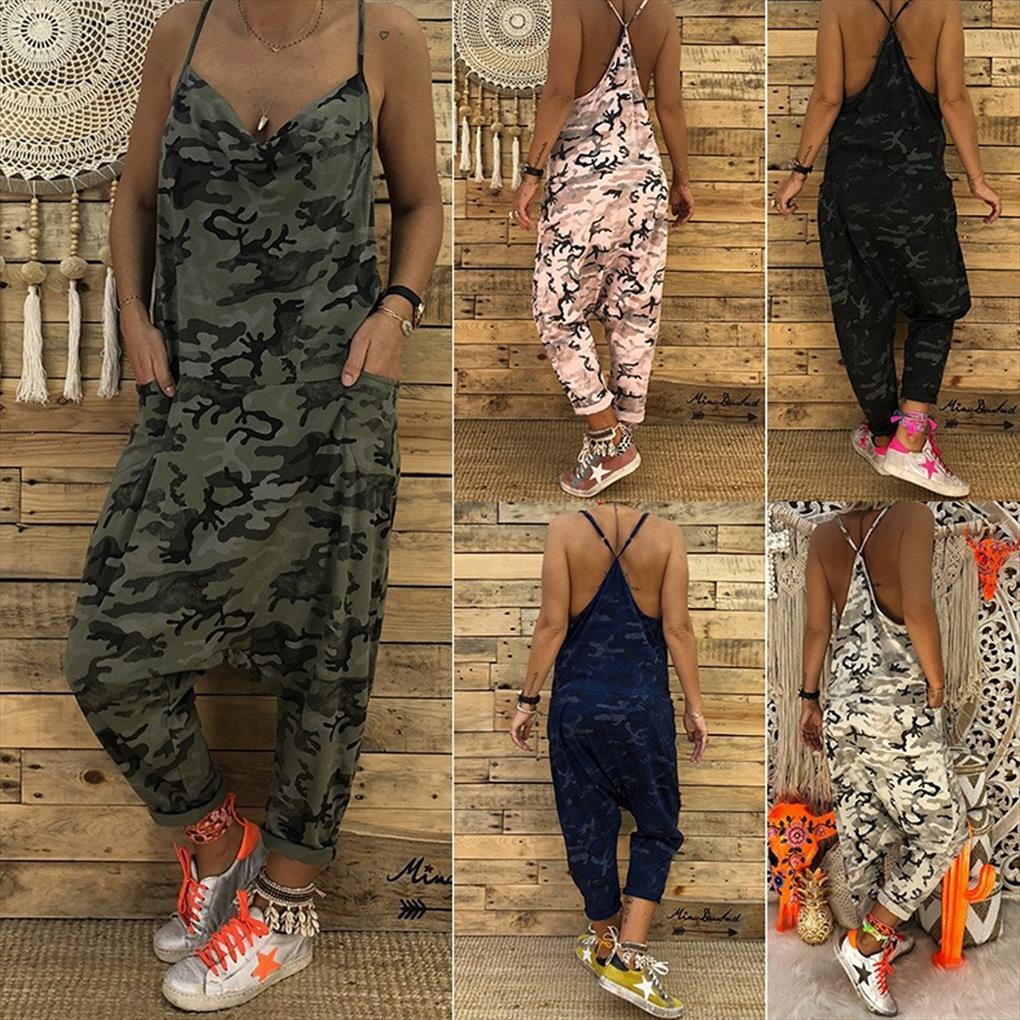 camo printed clubwear playsuit bodysuit women jumpsuits party camouflage strap pocket harem long trousers loose overalls, Black;white
camo printed clubwear playsuit bodysuit women jumpsuits party camouflage strap pocket harem long trousers loose overalls, Black;white