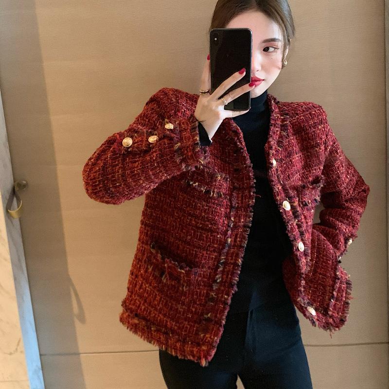 Women's Wool & Blends Early Spring 2021 The Year Fashion Wear Small Fragrance Wind Thick Blast Street Clothes Red Coat
Women's Wool & Blends Early Spring 2021 The Year Fashion Wear Small Fragrance Wind Thick Blast Street Clothes Red Coat