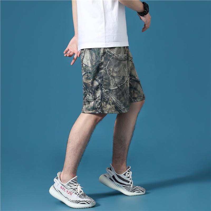 Men Tracksuit Pants Shorts Vintage High Waisted Gym Basketball Running Sport Bermuda Masculina Casual EA60XD Men's