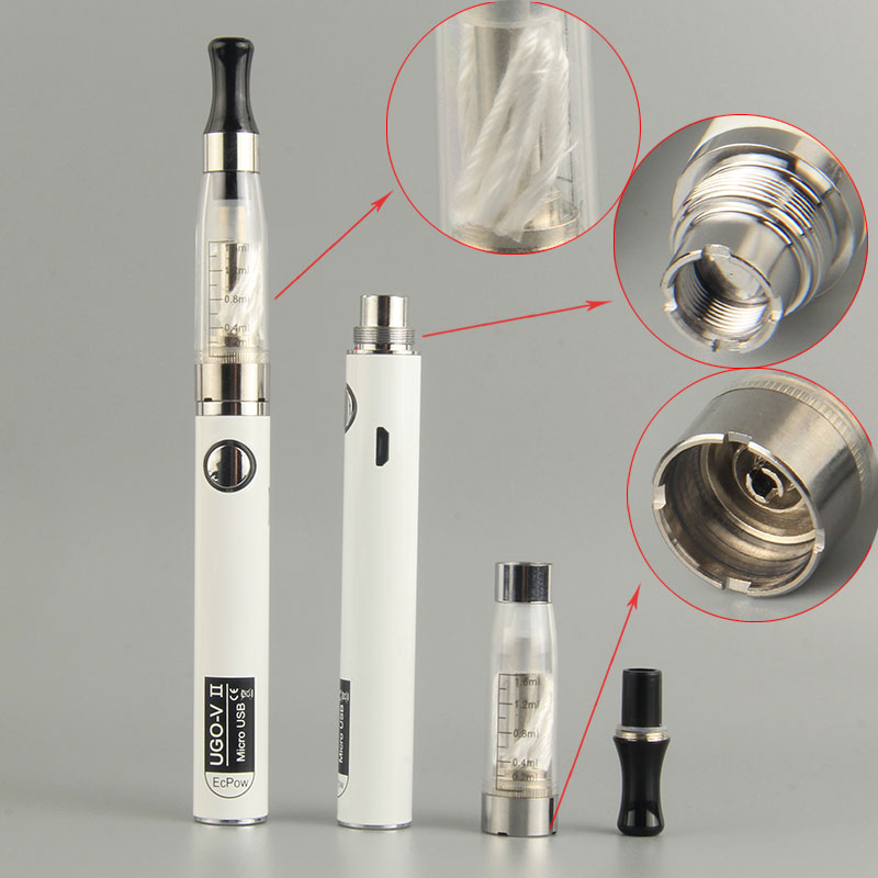 Min.1set CE4 Blister Kit UGO-V II 900mAh eGo & 510 Thread Vape Pens Battery With 1.5ml Atomizer, Silver
Min.1set CE4 Blister Kit UGO-V II 900mAh eGo & 510 Thread Vape Pens Battery With 1.5ml Atomizer, Silver