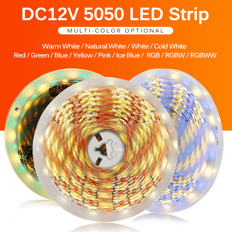 LED Strip 5050 DC12V 60LEDs/m Flexible LED Light RGB RGBW 5050 LED Strip 300LEDs 5m/lot
LED Strip 5050 DC12V 60LEDs/m Flexible LED Light RGB RGBW 5050 LED Strip 300LEDs 5m/lot