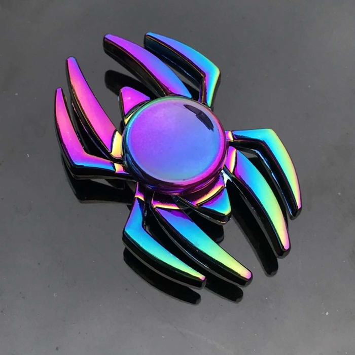 Colorful Spinning Top Zinc Alloy Fidget Spinner Wheels Gyro Toys Metal Bearing Rainbow Hand Spinners Focus Anti-Anxiety Toy Relieves Stress Adult DHL