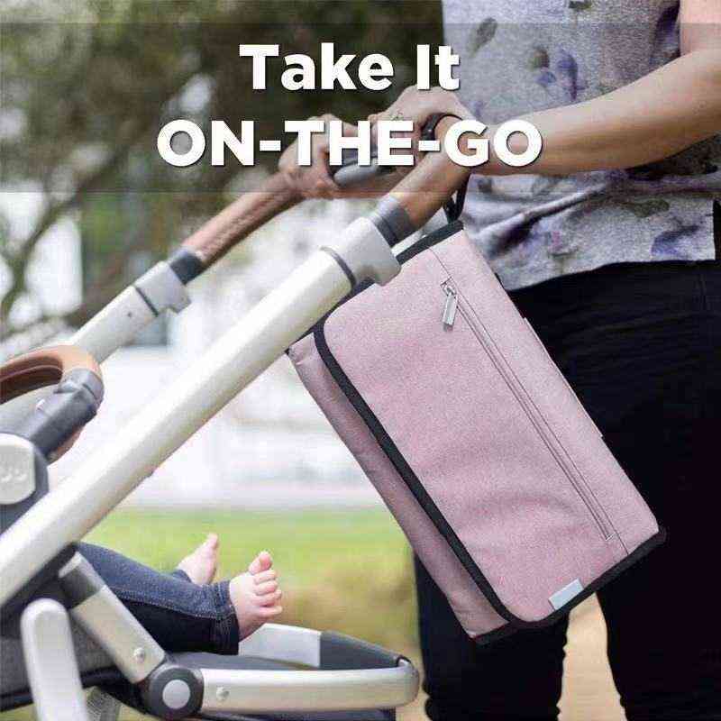 Baby Diaper Changing Mat Multifunctional born Change Pad 3 In 1 Waterproof Sheet Diaper Clutch Storage Wipes Container Bag 211220