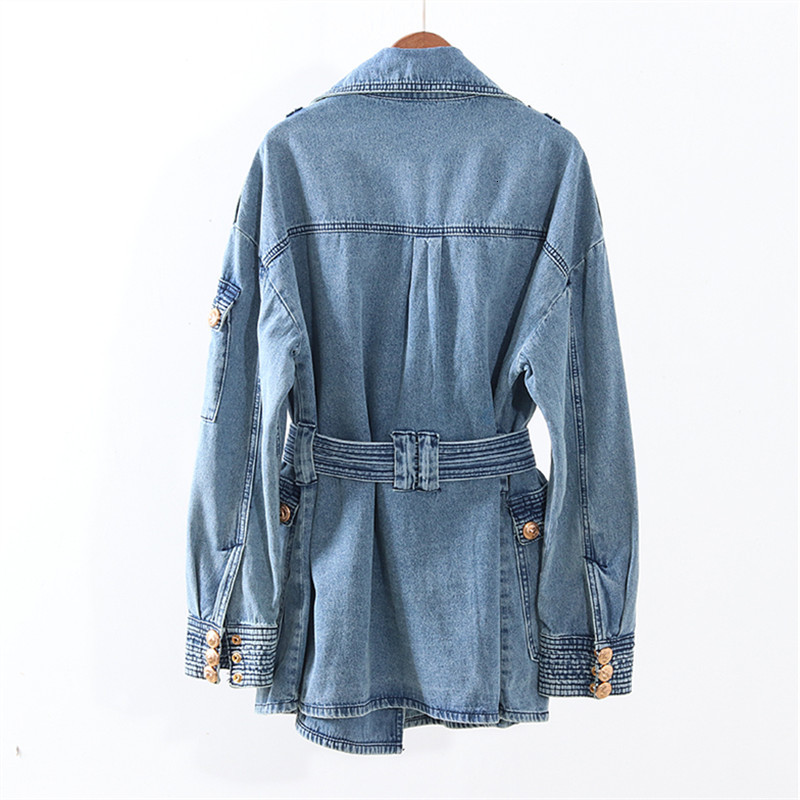 Women's Trench Coats Gabardina women's metal jeans with buttons and lapels, baggy coat large pockets windowpans for women, autumn winter VTIQ, 1# shoe box
Women's Trench Coats Gabardina women's metal jeans with buttons and lapels, baggy coat large pockets windowpans for women, autumn winter VTIQ, 1# shoe box