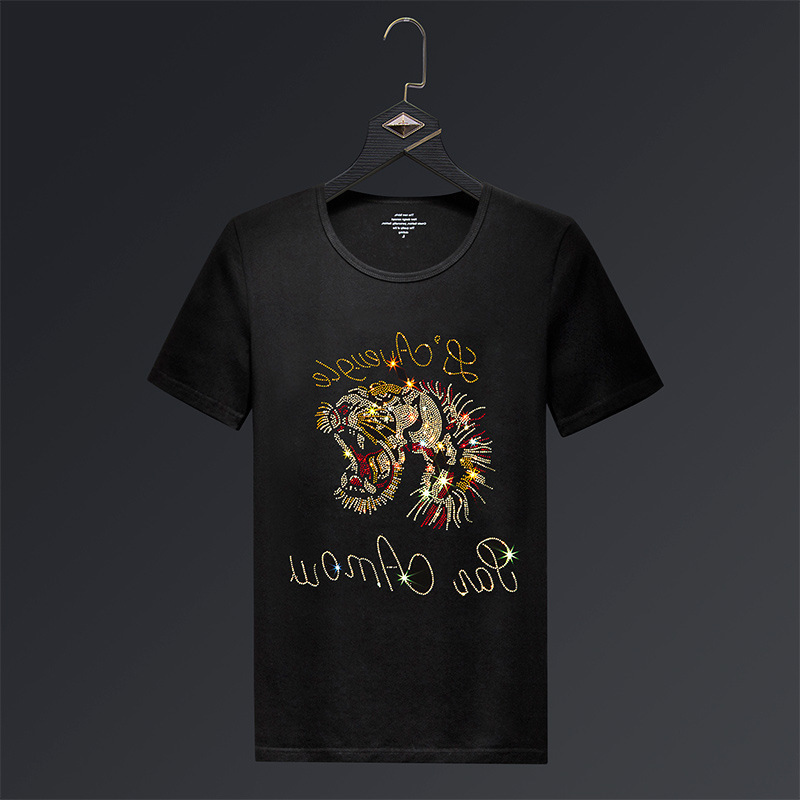 Plus Size Tiger Rhinestones T Shirts Men Brand Short Sleeve Fashion Man Streetwear O Neck Slim Modal Cotton Tshirts 6XL, White;black
Plus Size Tiger Rhinestones T Shirts Men Brand Short Sleeve Fashion Man Streetwear O Neck Slim Modal Cotton Tshirts 6XL, White;black