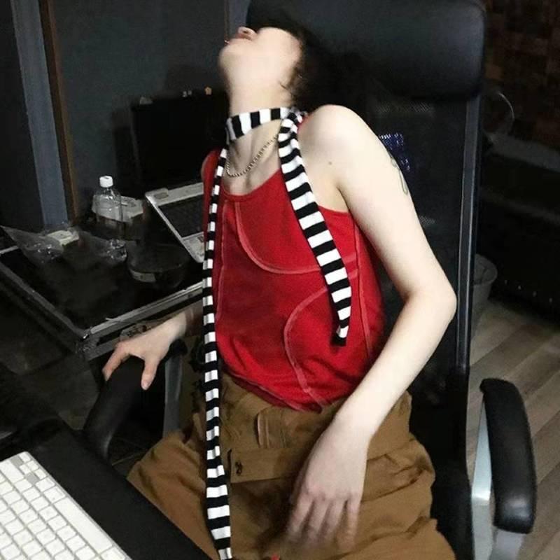Neck Ties Black Kawaii Stripe Slim Scarf Women Cute Korean Fashion Vintage Scarves Indie Aesthetic Casual Knitted Female Shawl, Blue;purple
Neck Ties Black Kawaii Stripe Slim Scarf Women Cute Korean Fashion Vintage Scarves Indie Aesthetic Casual Knitted Female Shawl, Blue;purple