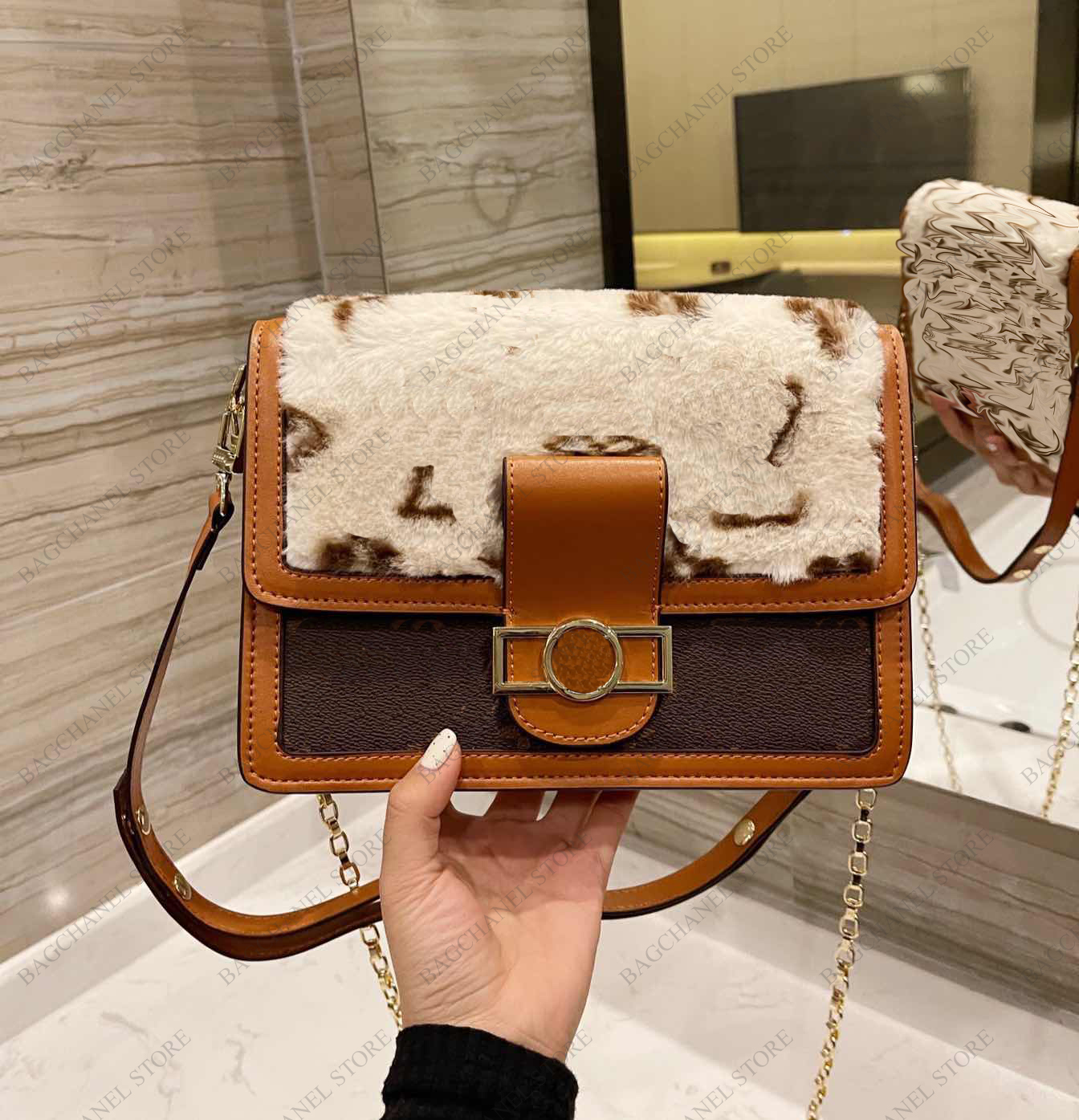 Luxury cross body women's diagonal straddle bags Designer Shoulder Bag Fashion autumn and winter hairy temperament Chain Handbag high quality wallets, Make up for price
Luxury cross body women's diagonal straddle bags Designer Shoulder Bag Fashion autumn and winter hairy temperament Chain Handbag high quality wallets, Make up for price