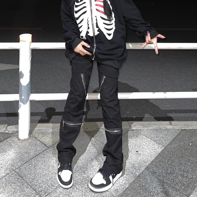 Men's Pants Multi-zippers Pocekts Black Street Hip Hop Cargo Men Oversize Solid Straight Baggy Casual Trousers Loose Harajuku Overalls
Men's Pants Multi-zippers Pocekts Black Street Hip Hop Cargo Men Oversize Solid Straight Baggy Casual Trousers Loose Harajuku Overalls