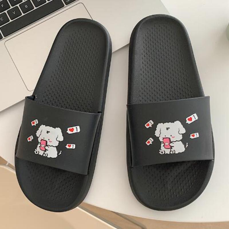 Women Indoor Summer Slippers Cute Cartoons Dog Bathroom Non Slip Shower Slides Home Non-slip Casual Ladies Shoes Qq167, Black
Women Indoor Summer Slippers Cute Cartoons Dog Bathroom Non Slip Shower Slides Home Non-slip Casual Ladies Shoes Qq167, Black