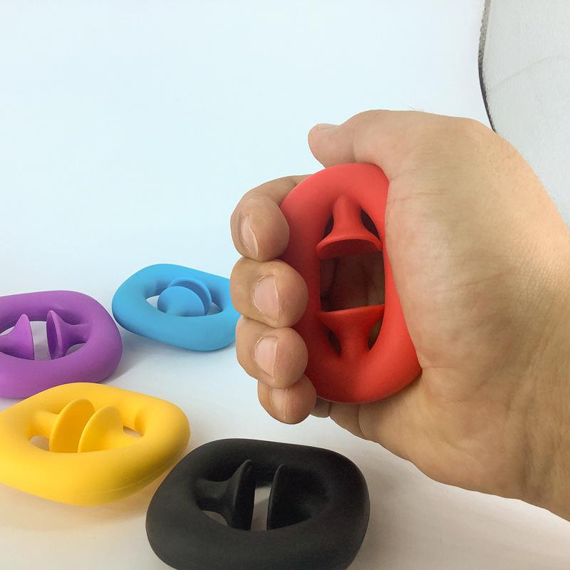 ship in 24 hour Rainbow Fidget Grab Snap Squeeze Toy Hand Snappers Hands Strength Grip Grabs Squeezy Snap Sensory Toys Autism Stress Relief