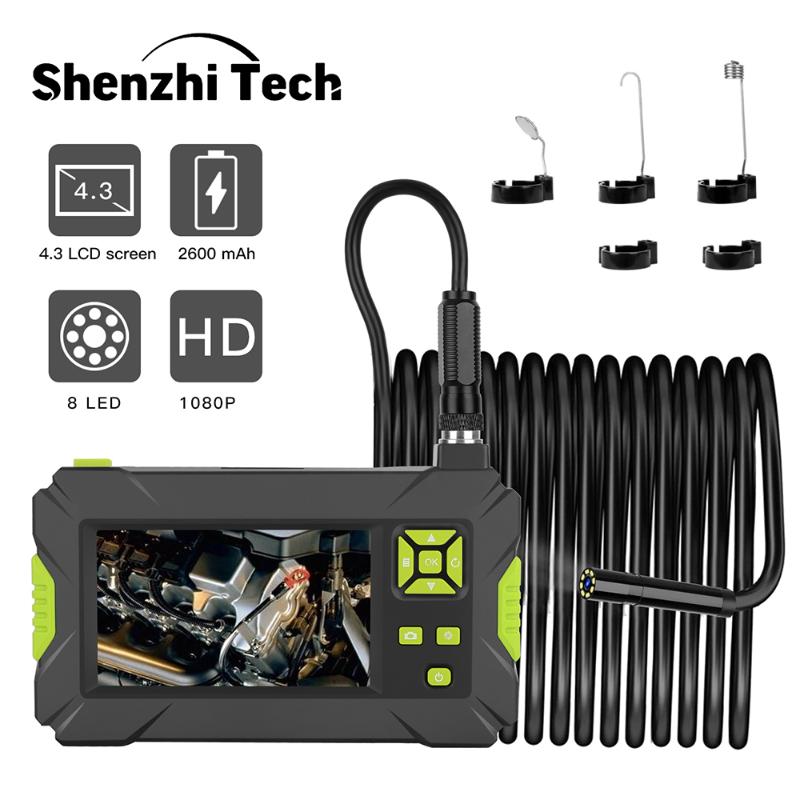 8mm Inspection Camera 1080P HD Endoscope With 4.3" Screen 6 LED Light 2600mAh Battery IP67 Waterproof Snake IP Cameras
8mm Inspection Camera 1080P HD Endoscope With 4.3" Screen 6 LED Light 2600mAh Battery IP67 Waterproof Snake IP Cameras