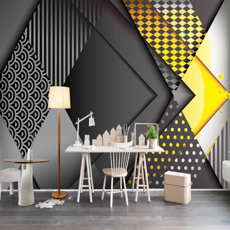 Custom Photo Wallpaper 3D Personality Geometry Pattern Living Room TV Background Wall Modern Decoration Mural