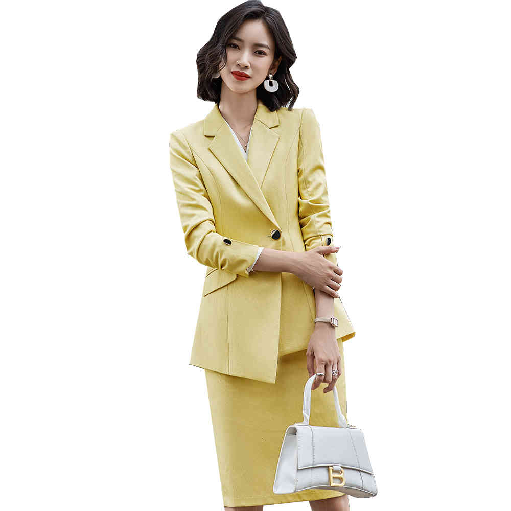 Casual Dresses High Quality Yellow Black White Blazer and Skirt Suit Women Office Ladies Formal Business Work Wear Two Piece Set BSFZ, White skirt suit
Casual Dresses High Quality Yellow Black White Blazer and Skirt Suit Women Office Ladies Formal Business Work Wear Two Piece Set BSFZ, White skirt suit