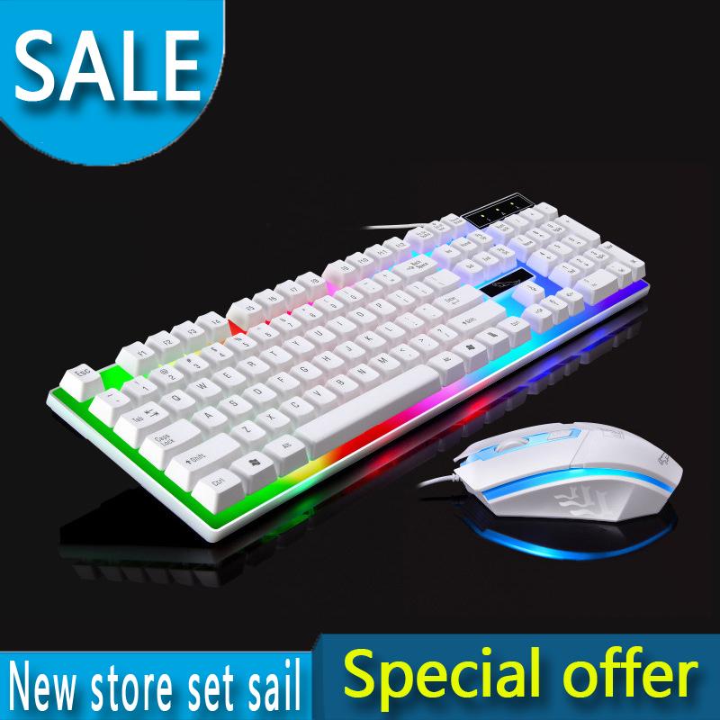 Mechanical Gaming Keyboard 104 Keys Wired USB LED Backlit And Mouse Set For Laptop PC RGB Keyboards
Mechanical Gaming Keyboard 104 Keys Wired USB LED Backlit And Mouse Set For Laptop PC RGB Keyboards