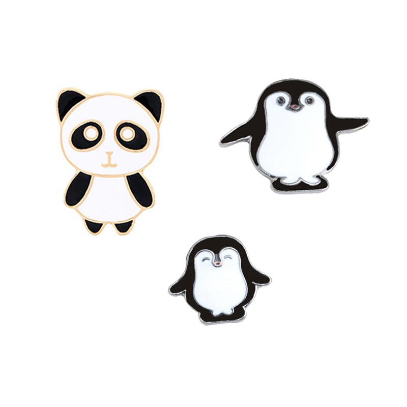 Pins, Brooches 3pcs/set Lovely Cartoon Enamel Pin Panda Penguin Animal Brooch Men Women Shirt Jackets Collar Pins Children Kid Jewelry, Gray
Pins, Brooches 3pcs/set Lovely Cartoon Enamel Pin Panda Penguin Animal Brooch Men Women Shirt Jackets Collar Pins Children Kid Jewelry, Gray