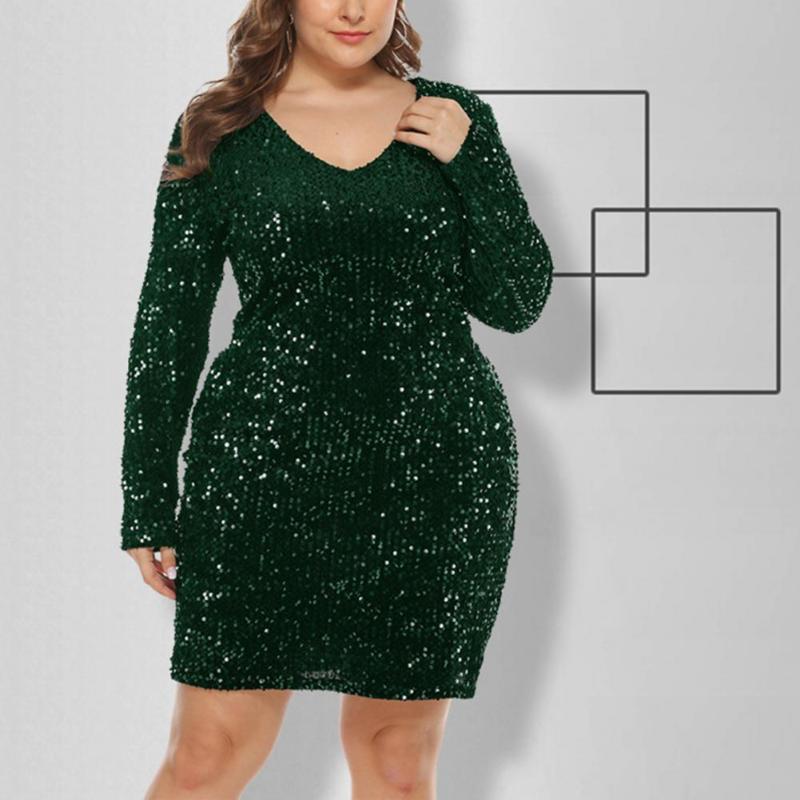 Casual Dresses Sequined Dress Beautiful Lady Shiny V Neck For Wedding Women, Black;gray
Casual Dresses Sequined Dress Beautiful Lady Shiny V Neck For Wedding Women, Black;gray