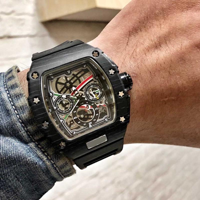Richard Men's Watches Chronograph Sports Unique Creative Analog Calendar Silicone Strap Wristwatches For Men
Richard Men's Watches Chronograph Sports Unique Creative Analog Calendar Silicone Strap Wristwatches For Men
