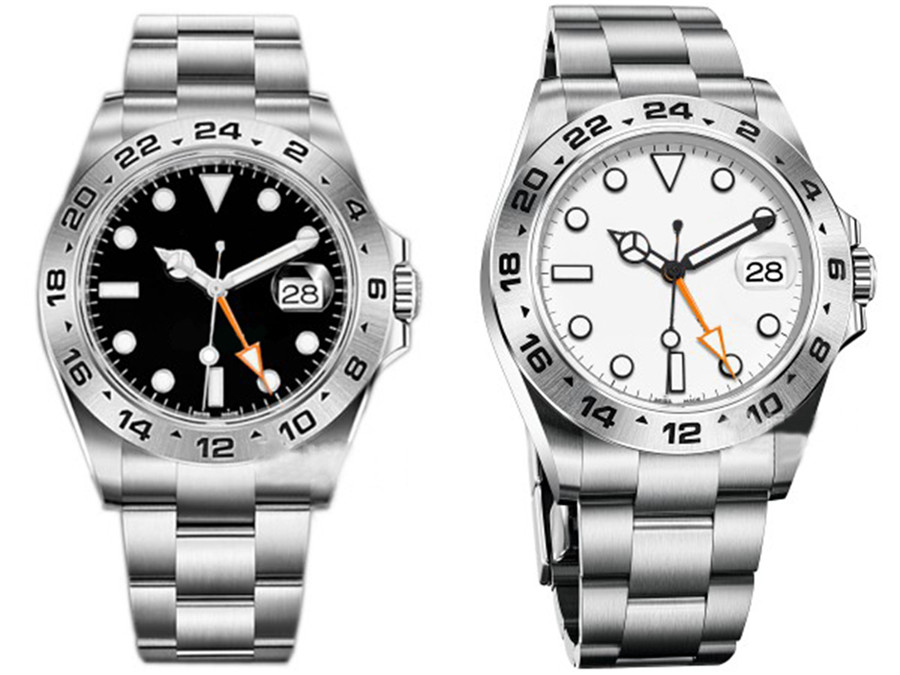 Mens Automatic Mechanical Watch Explorer Waterproof Stainless Steel Strap Blue Glass Mirror Wristwatch Silver White Black Gold Outer Ring 24-hour Scale With Box
Mens Automatic Mechanical Watch Explorer Waterproof Stainless Steel Strap Blue Glass Mirror Wristwatch Silver White Black Gold Outer Ring 24-hour Scale With Box