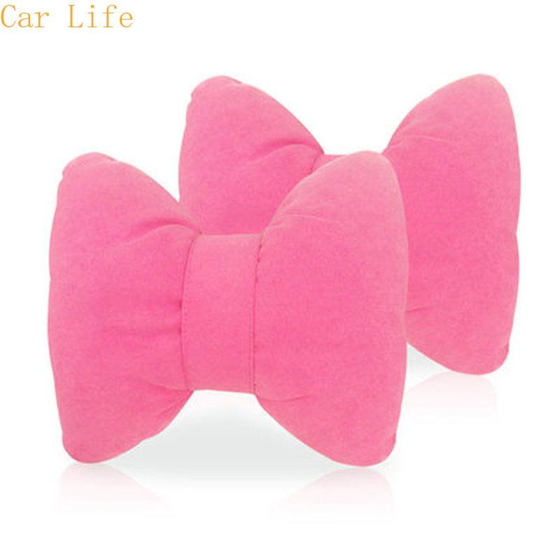 Seat Cushions Cute Bowknot Car Headrest Pillow Velvet Auto Neck Pillows Cushion Solid Pure Pink Safety Rest Supports For Girls Women
Seat Cushions Cute Bowknot Car Headrest Pillow Velvet Auto Neck Pillows Cushion Solid Pure Pink Safety Rest Supports For Girls Women