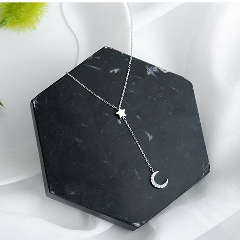 Silver Color Moon Stars Chains Necklaces Pendants For Women Girl Romantic Style Cubic Zirconia Fashion Jewelry Chokers
Silver Color Moon Stars Chains Necklaces Pendants For Women Girl Romantic Style Cubic Zirconia Fashion Jewelry Chokers