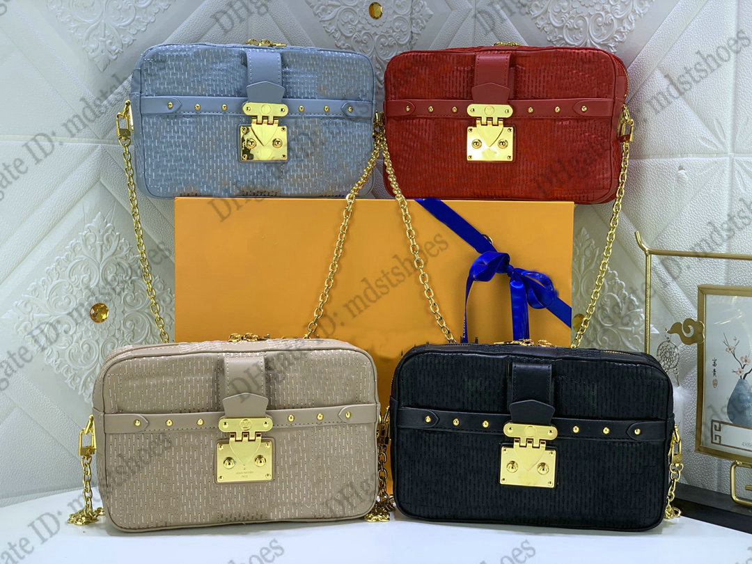 Trocadero Camera Shoulder bag Troca MM PM Chain Messenger Flap Bags Luxury Womens Damier Quilt leather Bag Designer Cross body with S-lock
Trocadero Camera Shoulder bag Troca MM PM Chain Messenger Flap Bags Luxury Womens Damier Quilt leather Bag Designer Cross body with S-lock