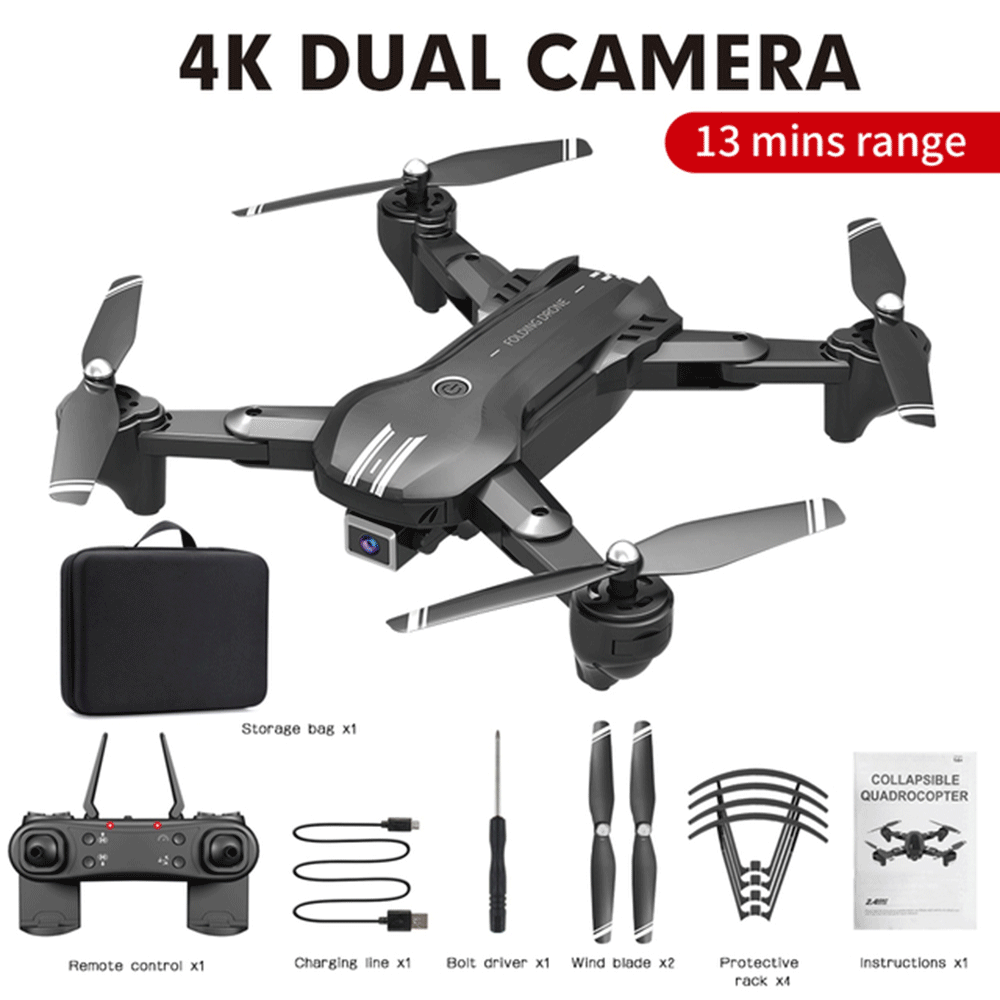 Mini Drone 4K HD Camera WiFi Air Pressure Altitude Hold Foldable Quadcopter RC Kid Toy Gift 1600mAh Large Battery
Mini Drone 4K HD Camera WiFi Air Pressure Altitude Hold Foldable Quadcopter RC Kid Toy Gift 1600mAh Large Battery