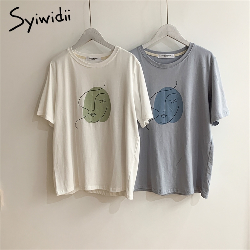 White T Shirts for Women Harajuku Tops Cotton Tees Summer Fashion Vintage Short Sleeve Tshirts Kawaii Clothes 210607
White T Shirts for Women Harajuku Tops Cotton Tees Summer Fashion Vintage Short Sleeve Tshirts Kawaii Clothes 210607
