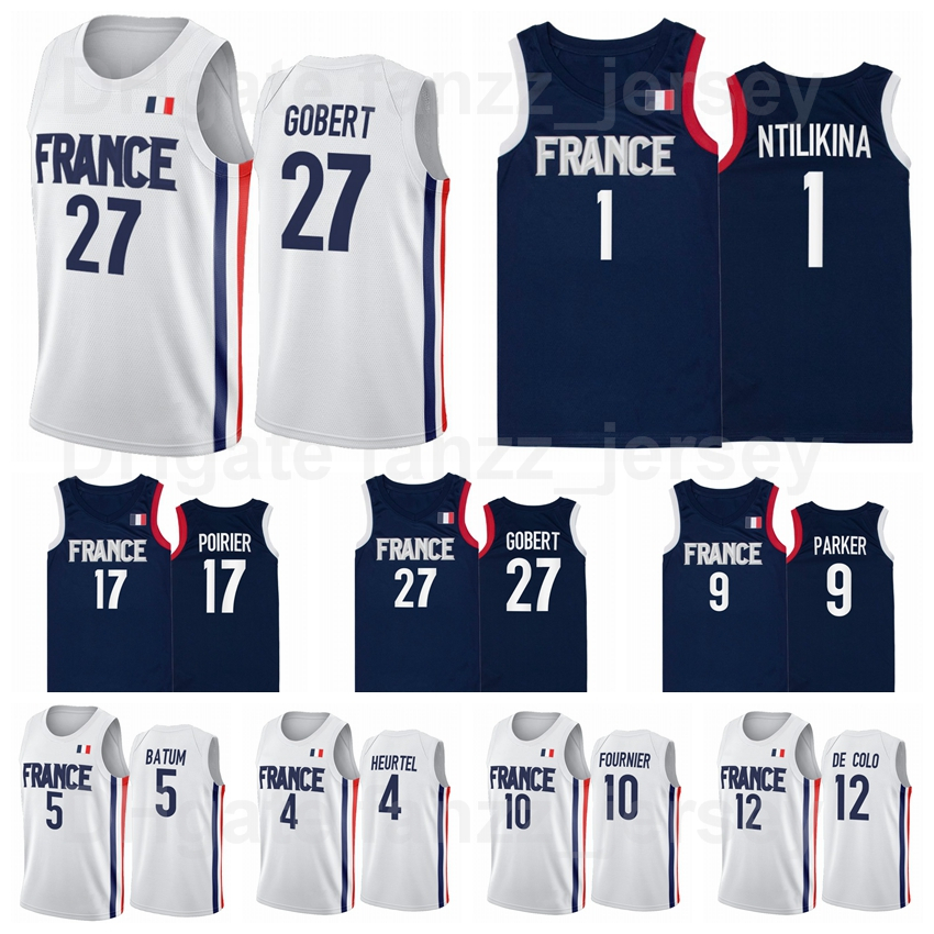 France 2020-20 Tokyo Olympics Basketball 7 Guerschon Yabusele Jersey 1 Frank Ntilikina 27 Nando DE COLO 12 Amath MBaye Andrew Albicy Rudy Gobert National Team, Navy blue
France 2020-20 Tokyo Olympics Basketball 7 Guerschon Yabusele Jersey 1 Frank Ntilikina 27 Nando DE COLO 12 Amath MBaye Andrew Albicy Rudy Gobert National Team, Navy blue