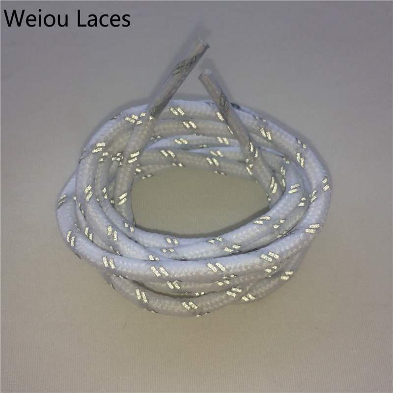 Weiou new fashion reflecting shoe laces 120cm checkered glowing shoelaces 3M reflective rope lace for sports shoes Decoration