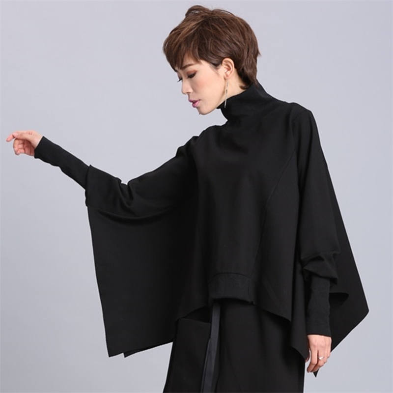 2021 spring and autumn new personalized women's street Batman shirt irregular long sleeve Pullover loose coat sweater, High collar batman black
2021 spring and autumn new personalized women's street Batman shirt irregular long sleeve Pullover loose coat sweater, High collar batman black