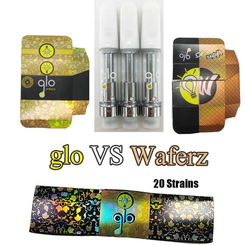 GLO Waferz Vape Carts Ceramic Cartridges Package Atomizer Extract Empty Vapes Pen 510 Thread E Cigarettes Carts 0.8ML 1ML Glass Thick Oil Va
GLO Waferz Vape Carts Ceramic Cartridges Package Atomizer Extract Empty Vapes Pen 510 Thread E Cigarettes Carts 0.8ML 1ML Glass Thick Oil Va