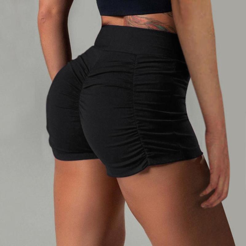 Plus Taille Taille Femmes Entraînement de compression Fitness Leggings Haute taille élastique Taille de yoga Shorts Bike Capris pour femme été