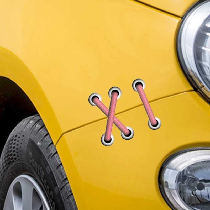 Car Sticker Shoelace Bumper Reflective Car Sticker Creative Body Trunk Decals Decoration Ebike Motorcycle Auto Decal Car