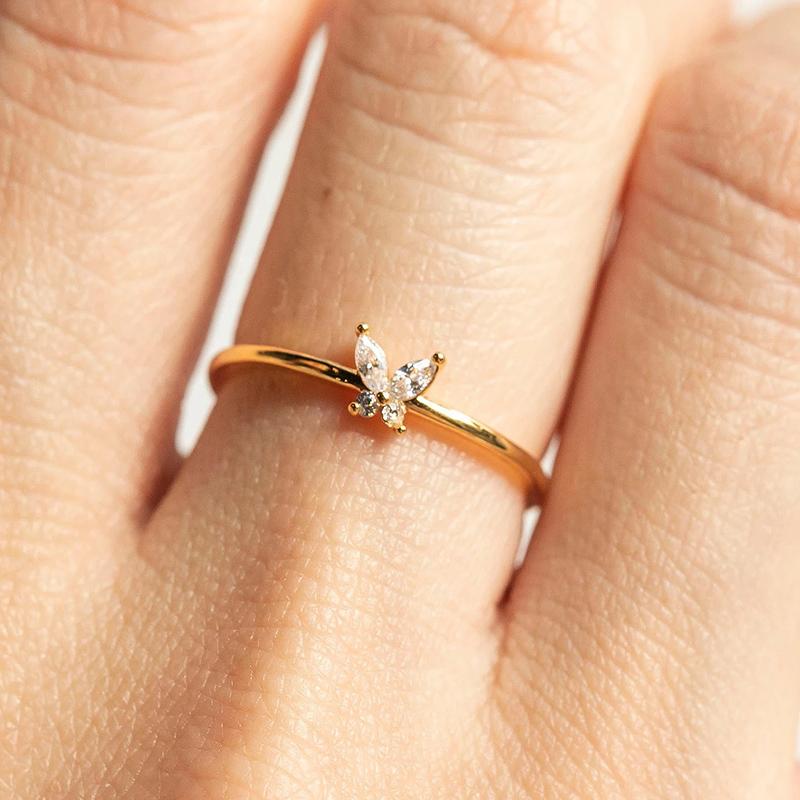 Cluster Rings Trend Girls Women Crystal Butterfly Finger-Ring Charm Simple Couple Wedding Designed For Birthday Gift Jewelry
Cluster Rings Trend Girls Women Crystal Butterfly Finger-Ring Charm Simple Couple Wedding Designed For Birthday Gift Jewelry